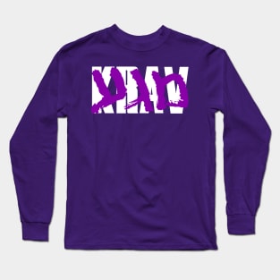 Krav Magakira - Purple v1 Long Sleeve T-Shirt